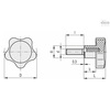 Elesa Stainless steel threaded stud, VC.692/25 SST-p-M4x6 VC.692-SST-p